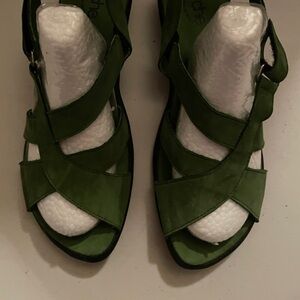 Arche Green Strappy Sandals